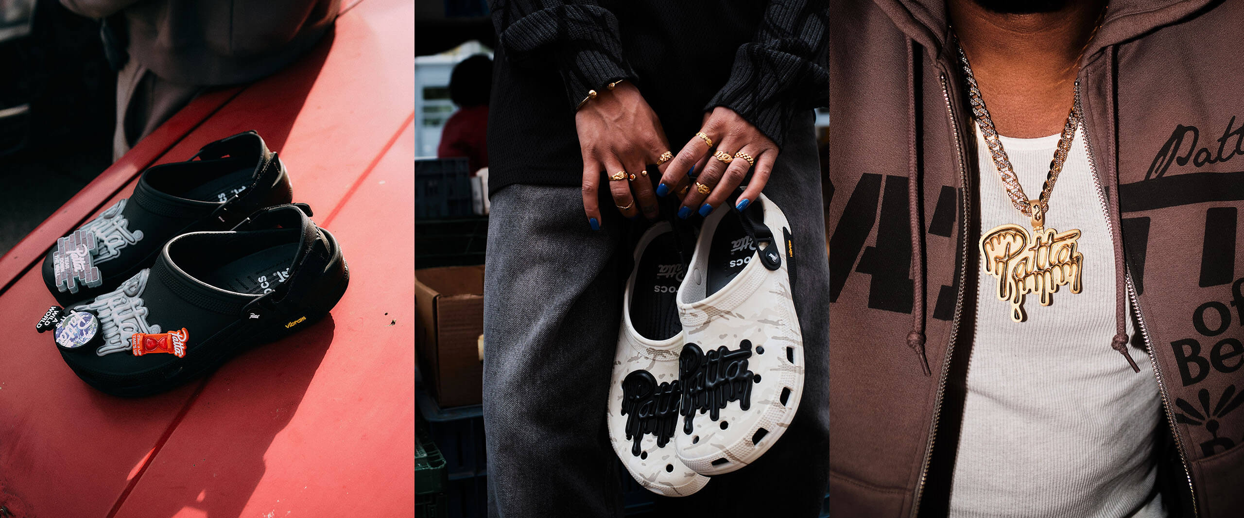 Click to explore patta x crocs
