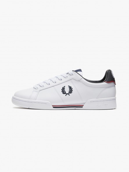 Fred Perry Court Leather | Fuxia