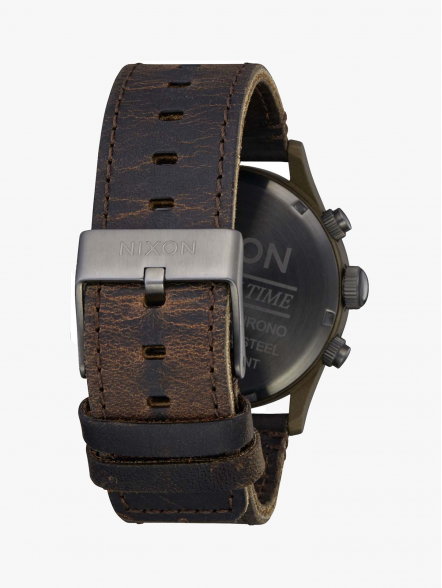 Nixon Relógio Sentry Chrono Leather | Fuxia
