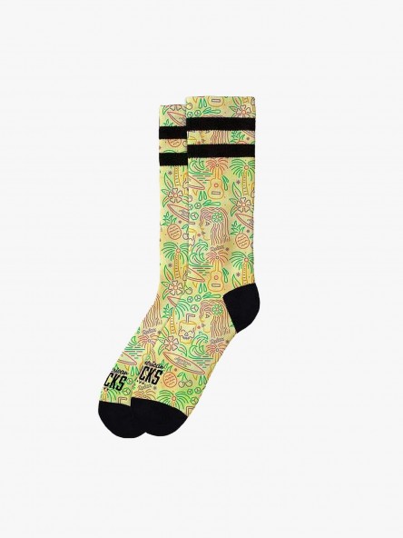 American Socks Tropical Vibe - AS126 | Fuxia