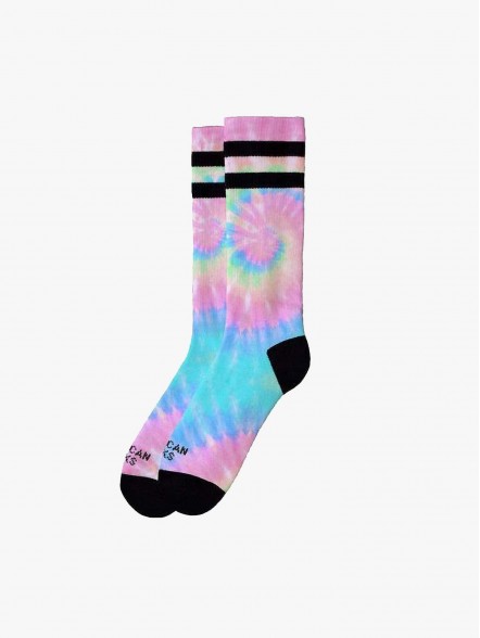 American Socks Pastel Tie Dye | Fuxia