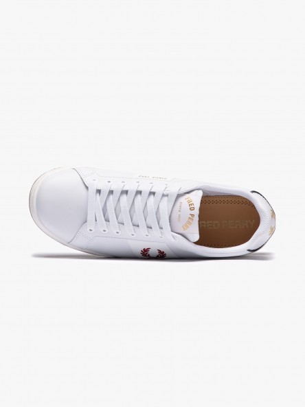 Fred Perry B722 Bonded Leather | Fuxia