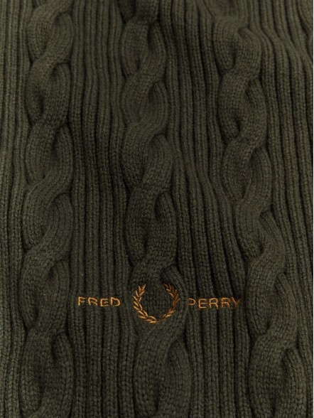 Fred Perry Cable Branded Scarf Fred Perry Cable Branded Scarf