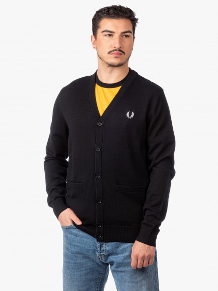 Fred Perry Classic Cardigan | Fuxia