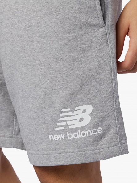 New Balance Essentials Stacked Logo | Fuxia