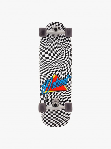 D Street Check Warp 32 IN | Fuxia