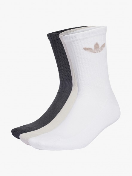 adidas Mid Cut Trefoil Pack3 adidas Mid Cut Trefoil Pack3