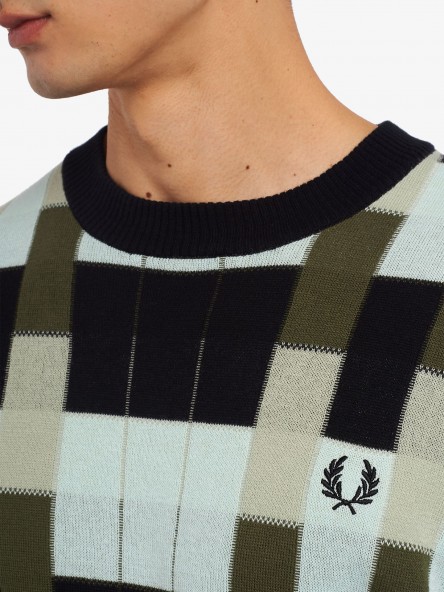 Fred Perry Malha Jacquard Fred Perry Malha Jacquard