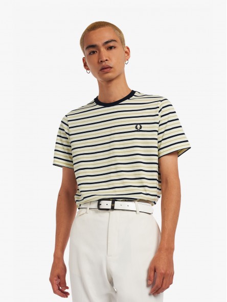 Fred Perry Striped | Fuxia