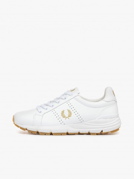 Fred Perry B723 Leather - B4303 100 | Fuxia