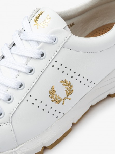Fred Perry B723 Leather - B4303 100 | Fuxia