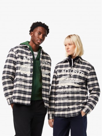 Lacoste Branded Check Print Overshirt