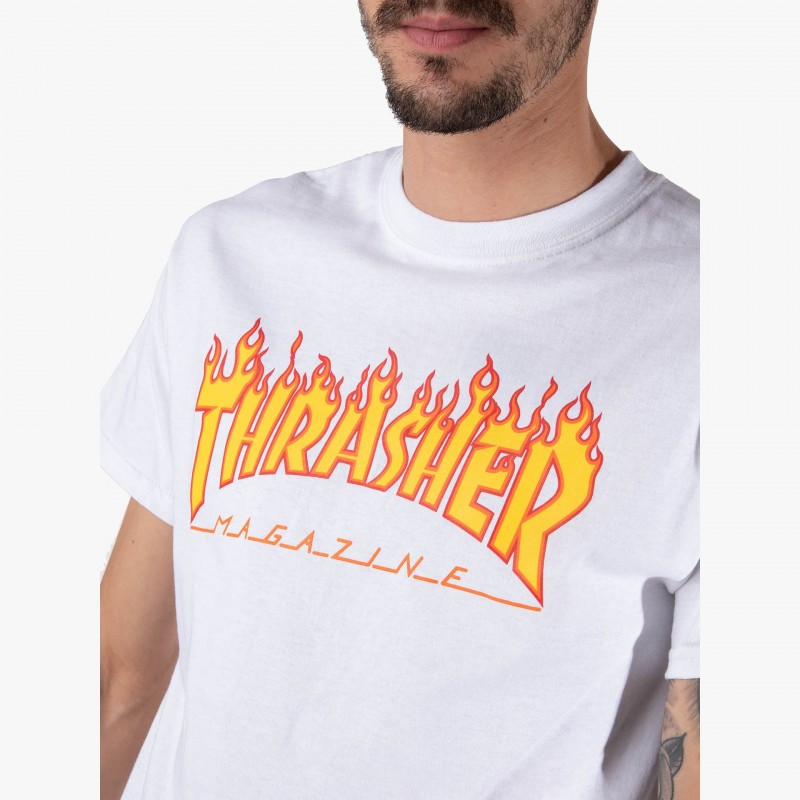 Thrasher Flame Logo - 110102 WH | Fuxia