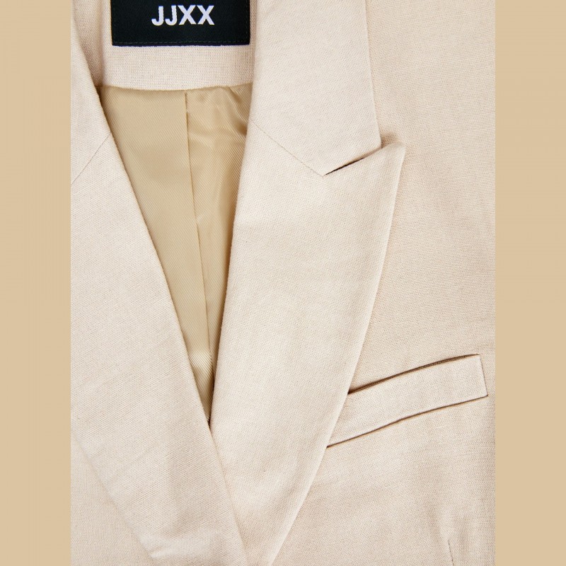 JJXX Blazer Mary Linen W - 12231492 BEIGE | Fuxia, Urban Tribes United