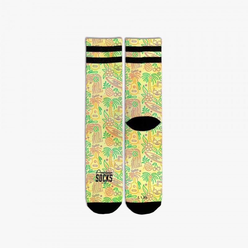 American Socks Tropical Vibe - AS126 | Fuxia, Urban Tribes United