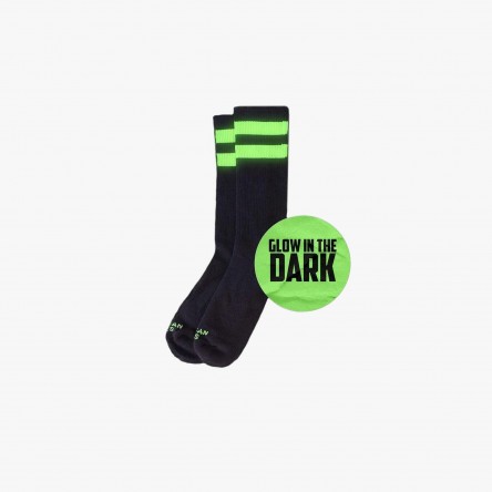 American Socks Back in Black - Glow in the dark - AS163 | Fuxia