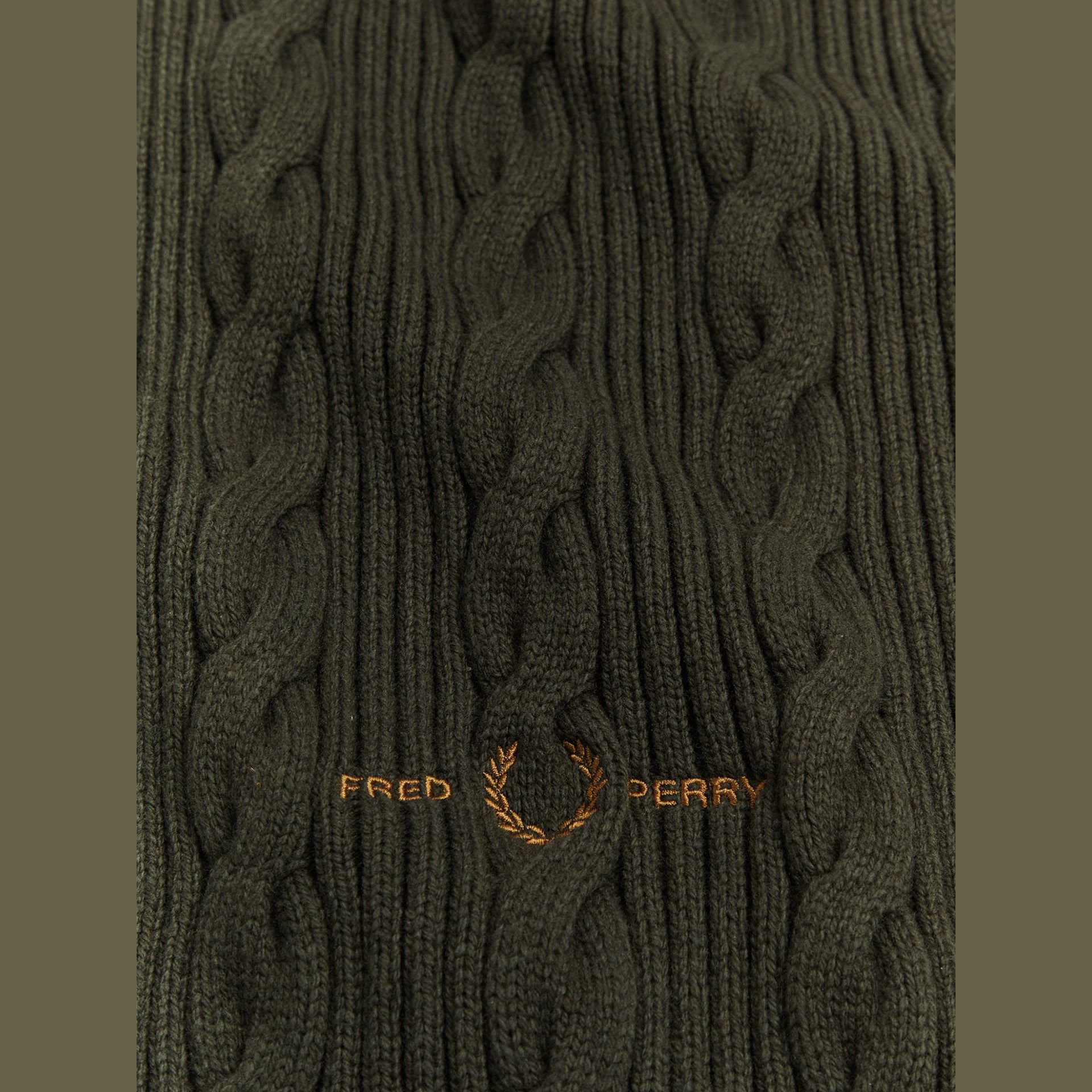 Fred Perry Cable Branded Scarf