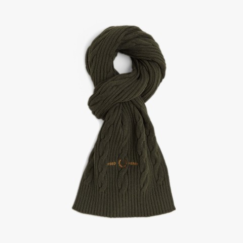 Fred Perry Cable Branded Scarf