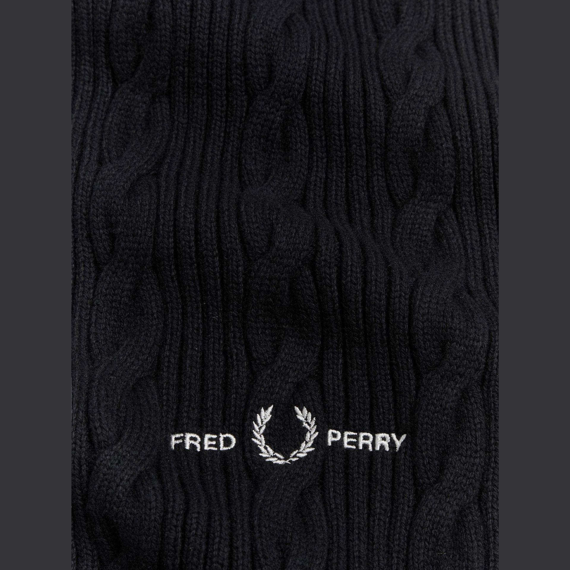 Fred Perry Cable Branded Scarf