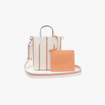 Lacoste Anna Striped Print Petit Piqu
