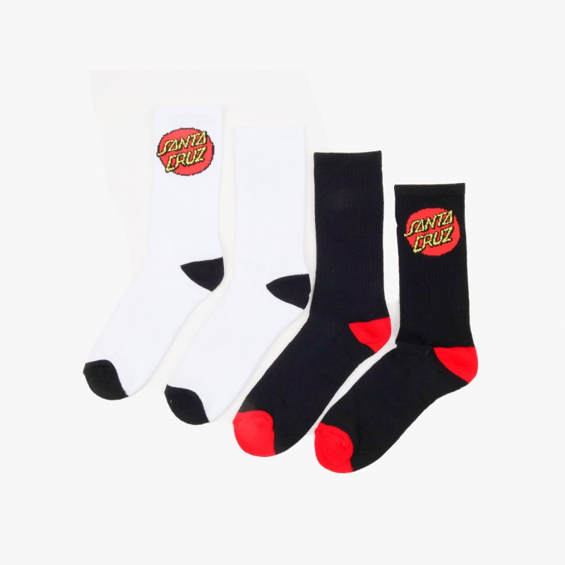 Santa Cruz Classic Dot Sock (Pack 2) - SCA SCK 0115 | Fuxia, Urban Tribes United
