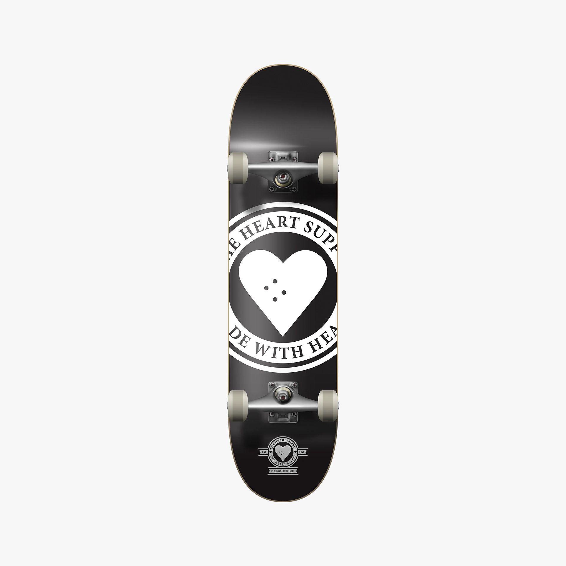 Heart Supply Badge Logo Black 8.25