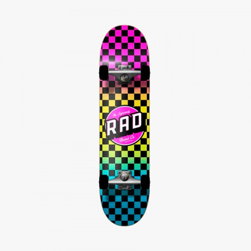 Rad Checkers Neon Fade 7.75 - SKRAD | Fuxia