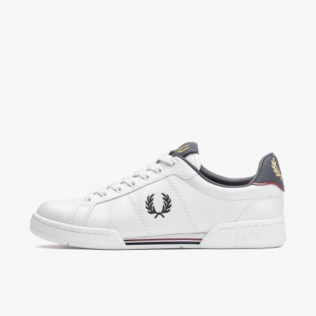 Fred Perry B721 Leather - B4294 100 | Fuxia