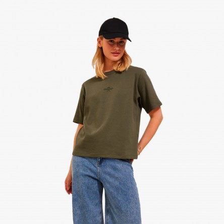JJXX Jxisa Belle Loose SS W - 12241203 OLIVE | Fuxia