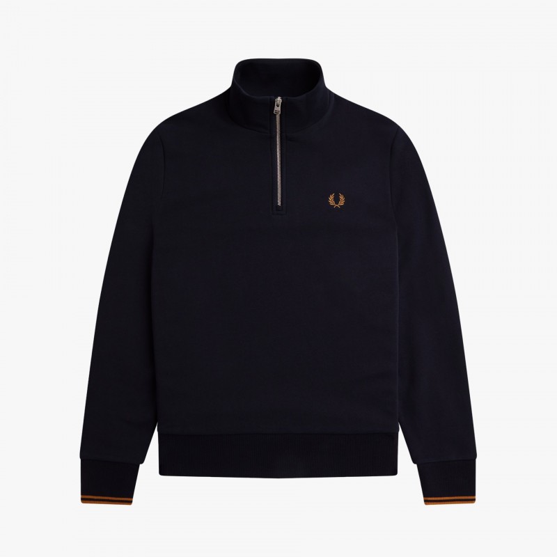 Fred Perry Half Zip - M3574 R63 | Fuxia