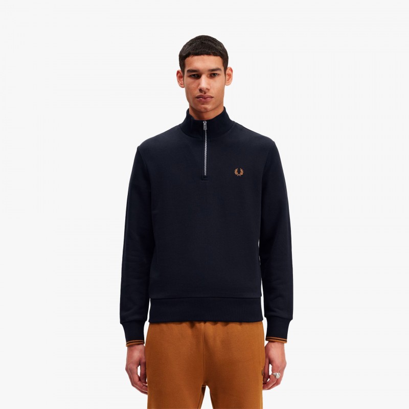 Fred Perry Half Zip - M3574 R63 | Fuxia, Urban Tribes United