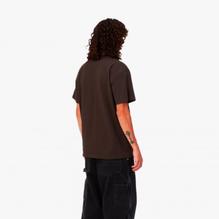 Carhartt WIP S/S American Script - I029956 BV XX | Fuxia