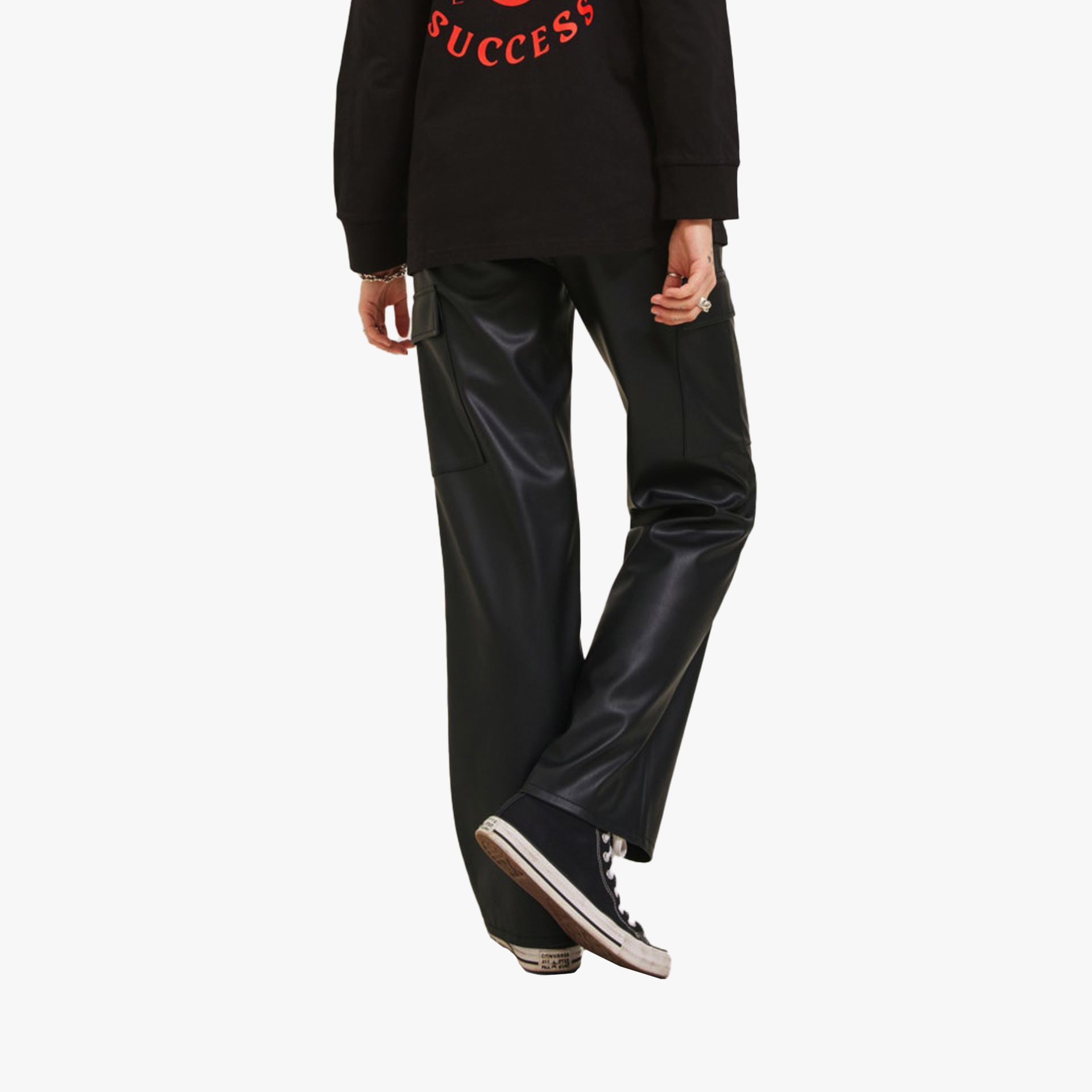 JJXX Calça JXKenya Faux Leather