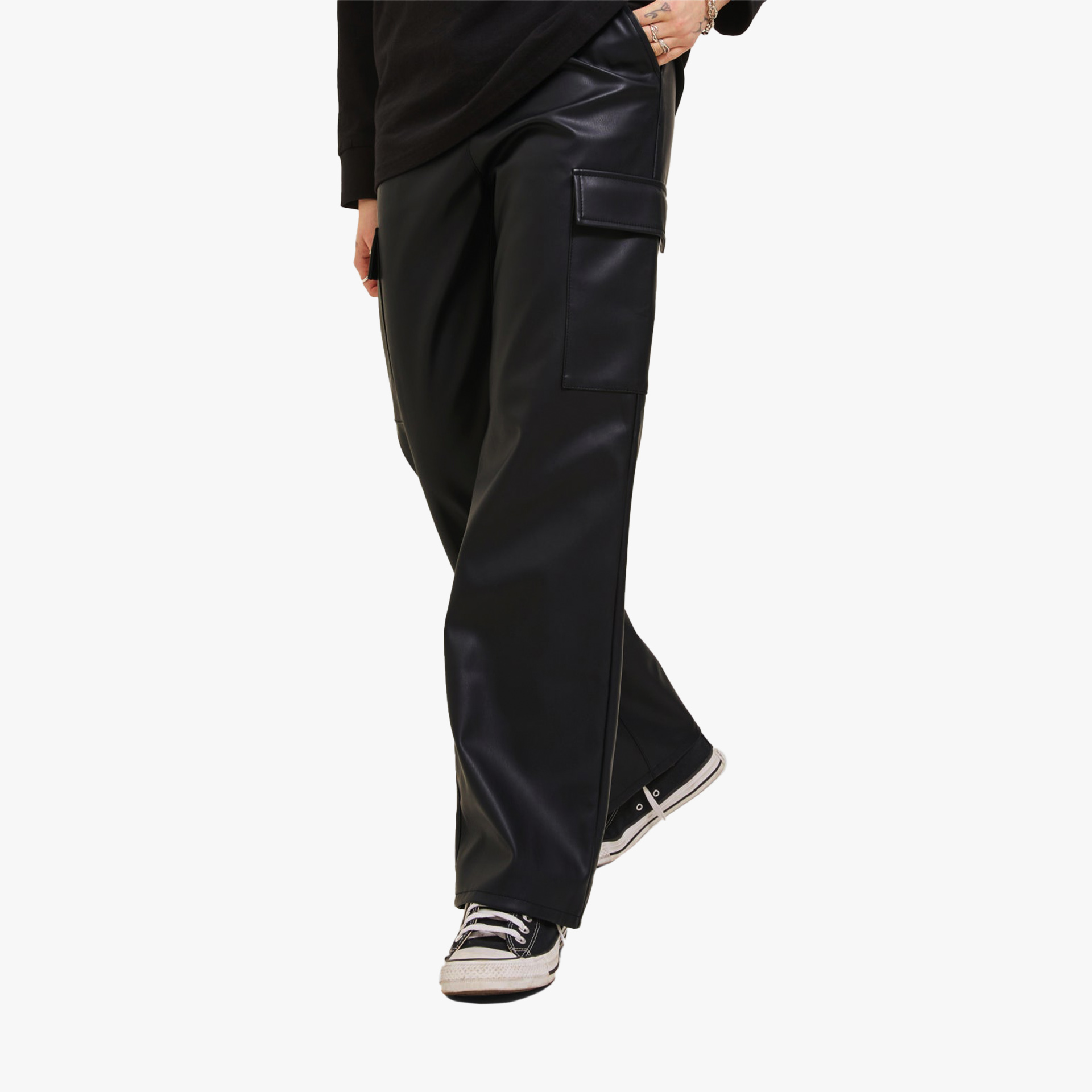 JJXX Calça JXKenya Faux Leather