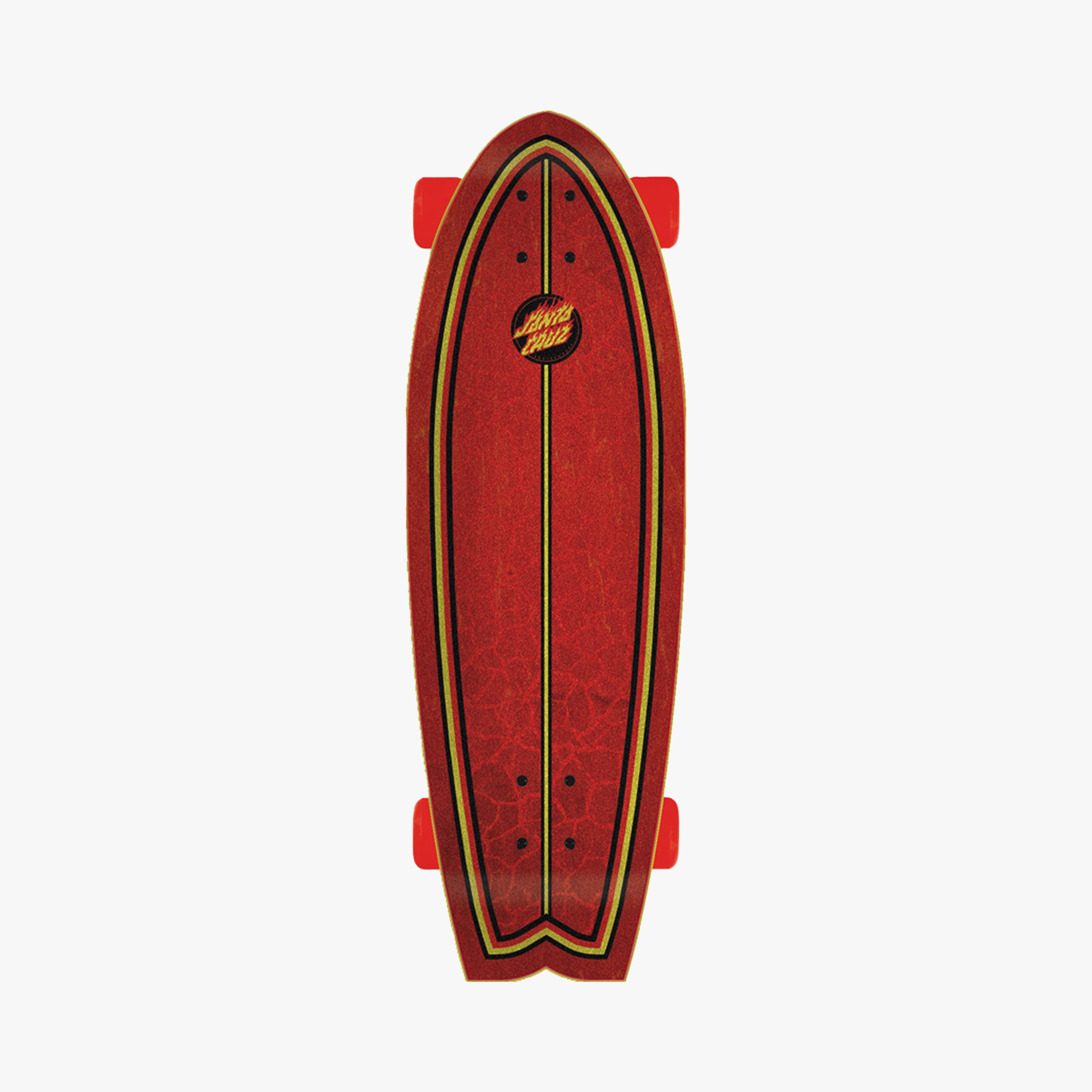 Santa Cruz Flame Dot Shark Cruiser Complete 8.8"