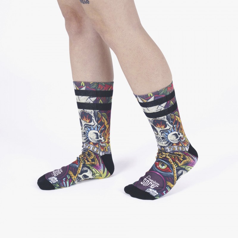 American Socks Moshpit - AS194 | Fuxia, Urban Tribes United