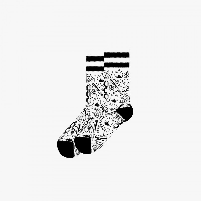 American Socks Broken Chain - AS300 | Fuxia