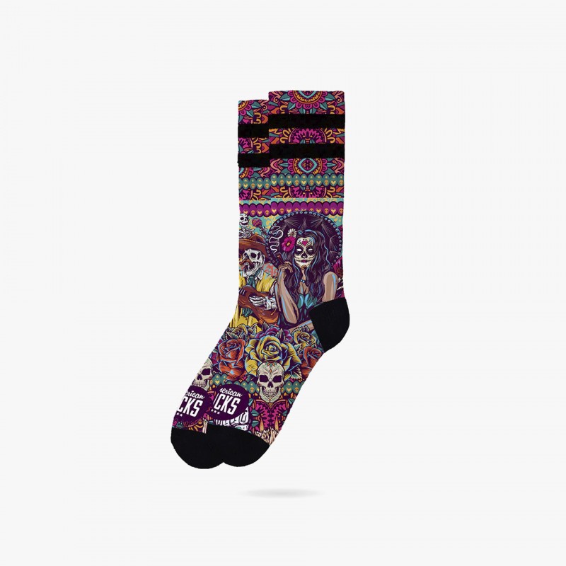 American Socks Da de Los Muertos - AS169 | Fuxia