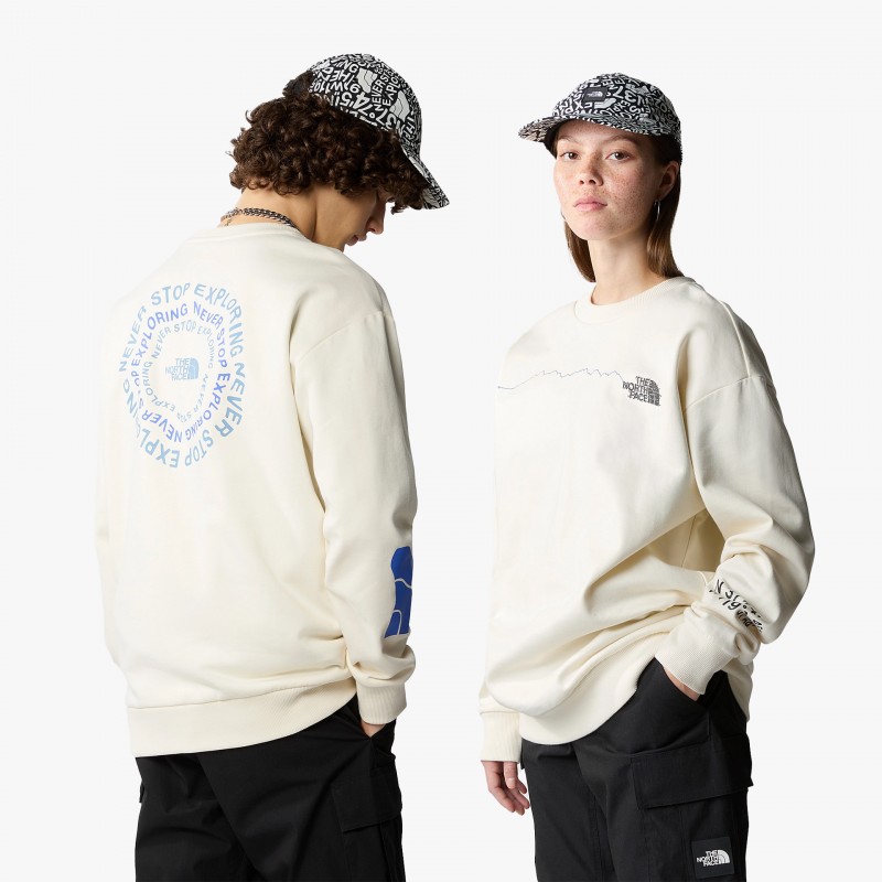 The North Face Graphic Crew Core - NF0A87F4QLI | Fuxia, Urban Tribes United