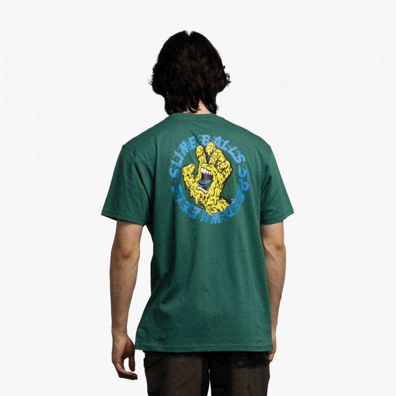 Santa Cruz Slime Balls Hand - SCA TEE 11003 - Fuxia, Urban Tribes United