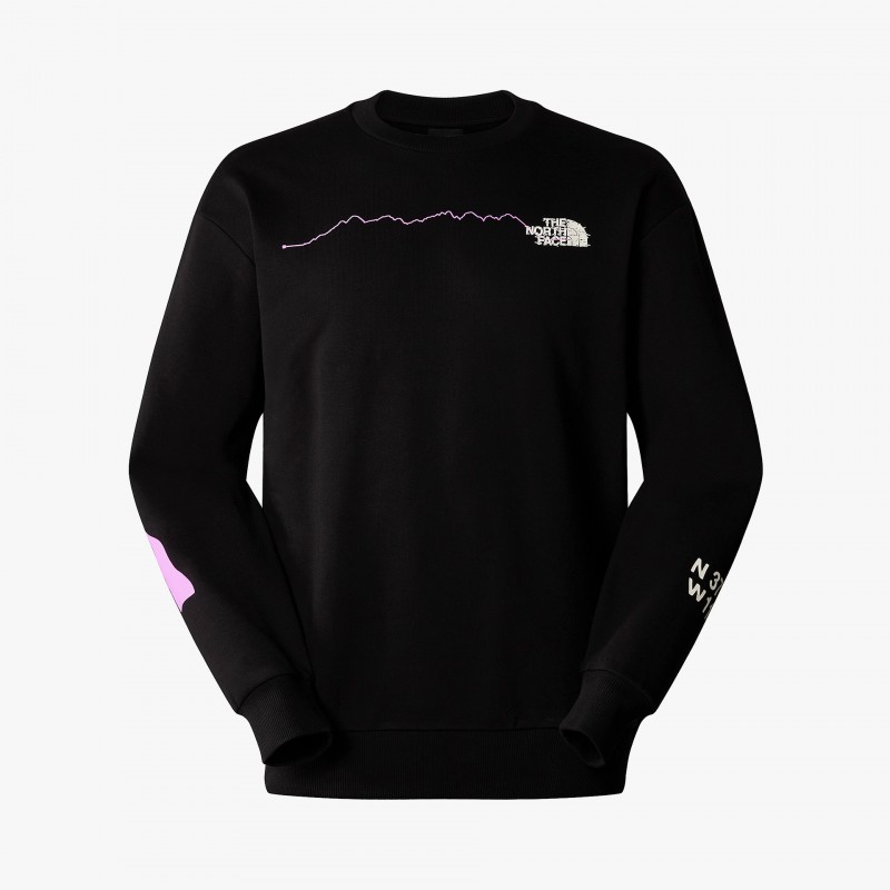 The North Face Graphic Crew Core - NF0A87F4JK3 | Fuxia, Urban Tribes United