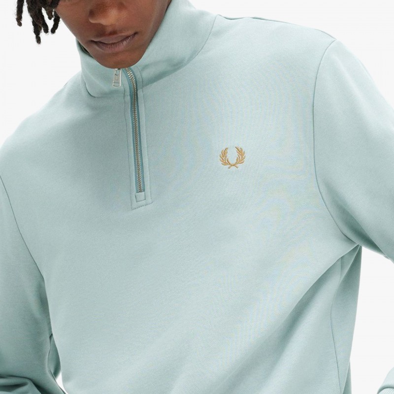 Fred Perry Half Zip - M3574 V22 | Fuxia, Urban Tribes United