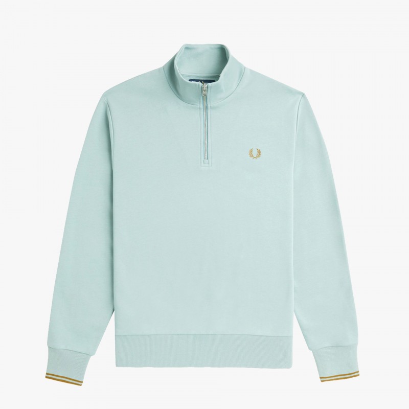 Fred Perry Half Zip - M3574 V22 | Fuxia, Urban Tribes United