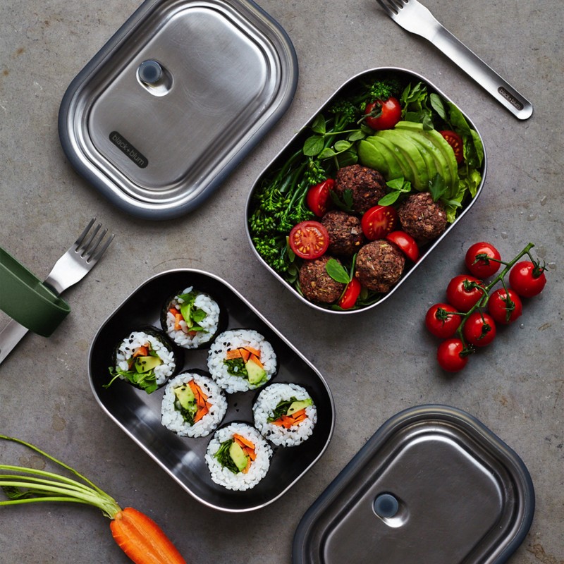 black + blum Stainless Steel Lunch Box Small 600 ml - BAM SS S010 | Fuxia, Urban Tribes United