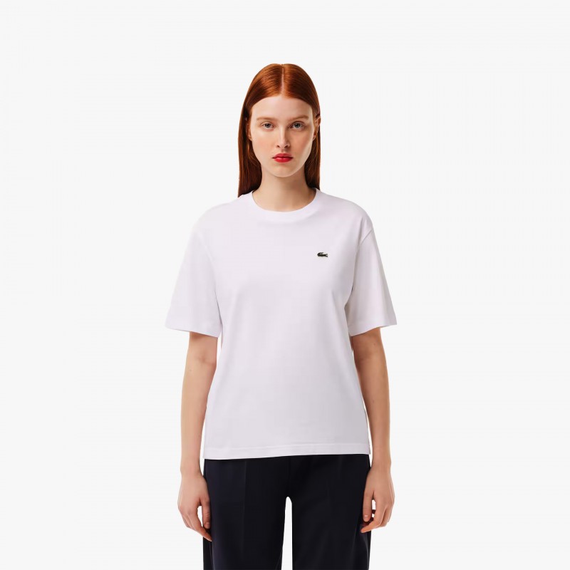 Lacoste Relaxed Fit Plain Soft Cotton W - TF7215 001 | Fuxia, Urban Tribes United