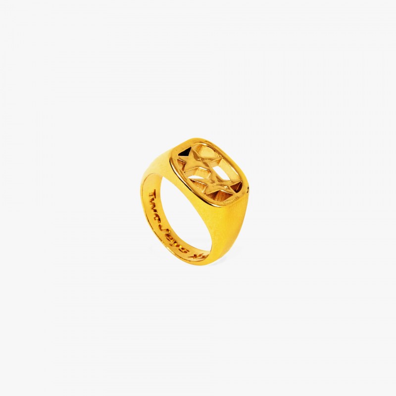 TwoJeys Framed Ring - FRAMED GOLD | Fuxia, Urban Tribes United