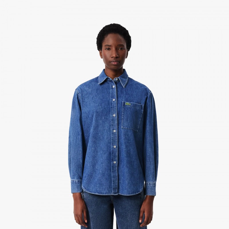 Lacoste Oversized Denim W - CF0036 113 | Fuxia, Urban Tribes United