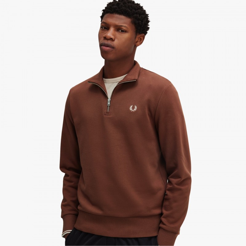 Fred Perry Half Zip - M3574 W52 | Fuxia, Urban Tribes United