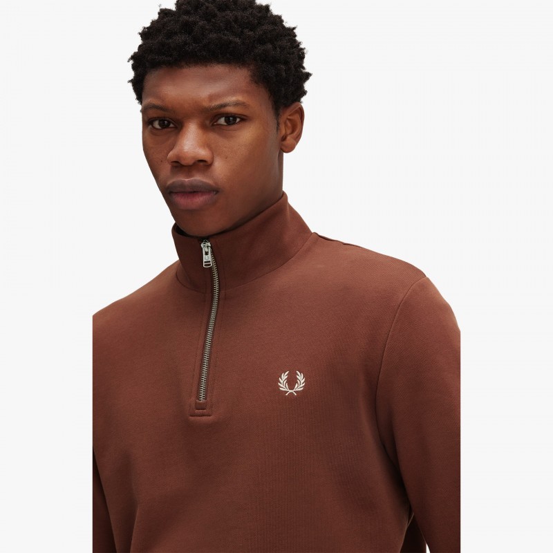 Fred Perry Half Zip - M3574 W52 | Fuxia, Urban Tribes United