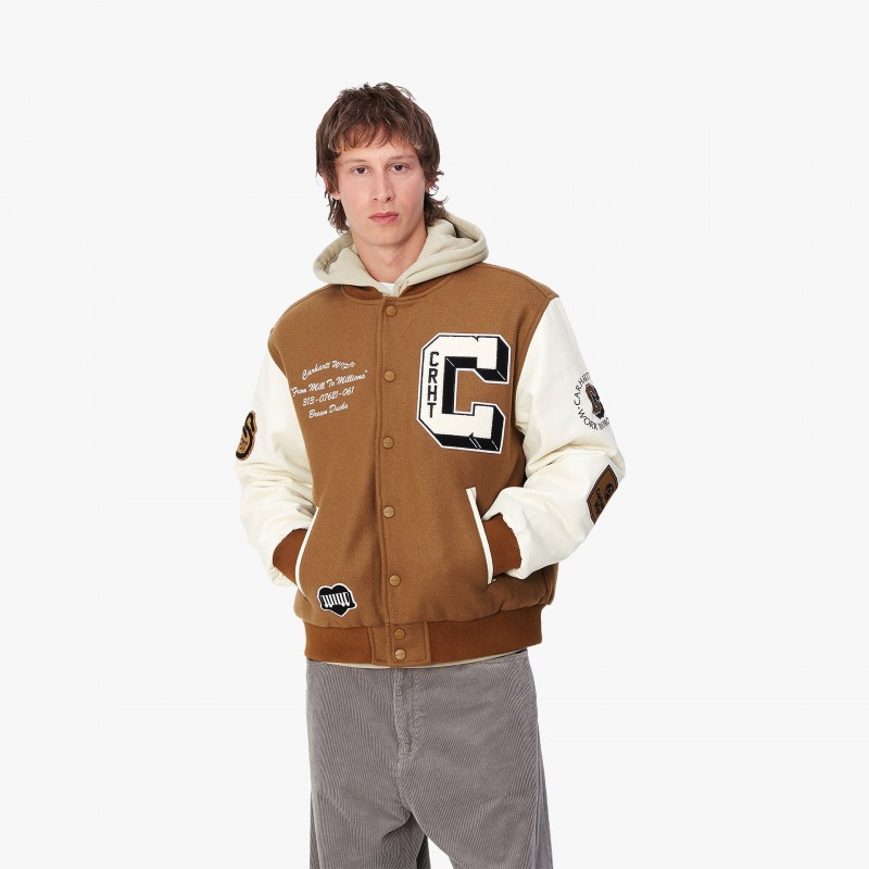 Carhartt WIP Brown Ducks Bomber - I033855 1X4 XX | Fuxia, Urban Tribes United